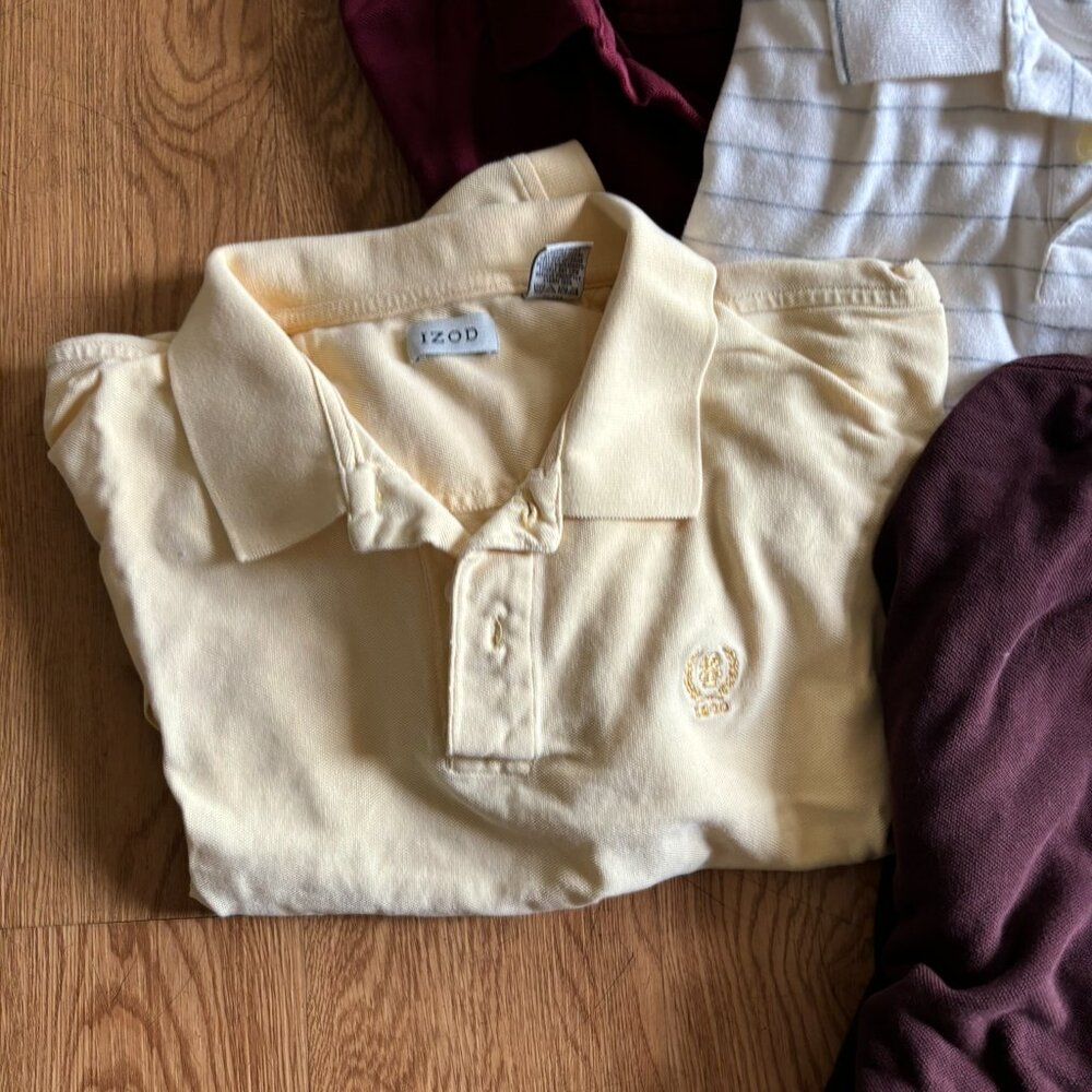 Izod Lot of 8 Short Sleeve Shirts XL - Picture 5 of 6